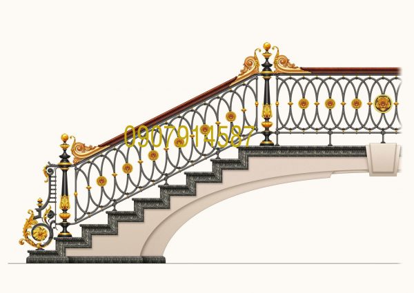 cầu thang sắt mỹ thuật